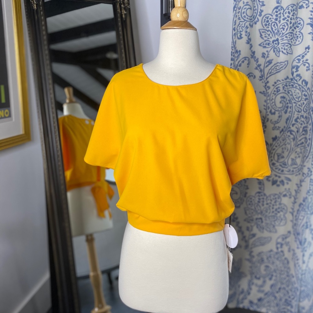 Milk & Honey Dolman Sleeve Open Back Top NWT